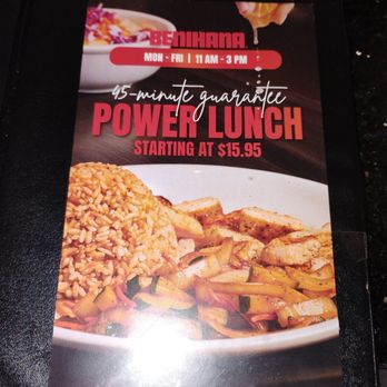 Benihana - Downey - We didn't know they have lunch specials. - Sushi Bars Near Me - Downey, California