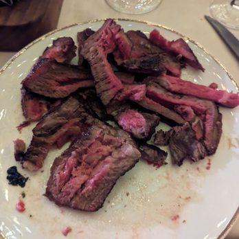 La Giostra - The nasty tasting gray parts of the steak I had to cut off because the steak was improperly cooked, and didn't taste right at all. - Tuscan Near Me - Florence, FI