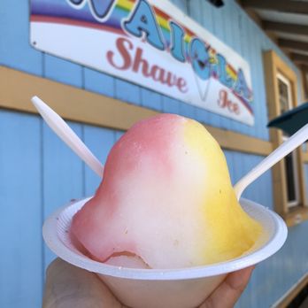 Waiola Shave Ice - Hawaii Five-O rainbow - cotton candy, lychee, passion fruit - Ice Cream & Frozen Yogurt Near Me - Honolulu, Hawaii Waiola Shave Ice - Hawaii Five-O rainbow - cotton candy, lychee, passion fruit - Ice Cream & Frozen Yogurt Near Me - Honolulu, Hawaii