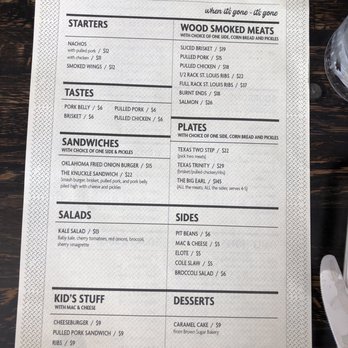 Pit & Tap - Menu - Barbeque Near Me - Wilmette, Illinois