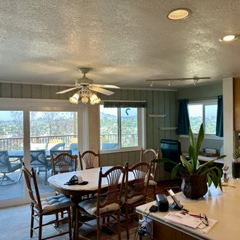 Handyman Dave - Awesome view now that I took out the wall, cut back the corner desk and moved the ceiling fan/light - Handyman Near Me Handyman Dave - Awesome view now that I took out the wall, cut back the corner desk and moved the ceiling fan/light - Handyman Near Me