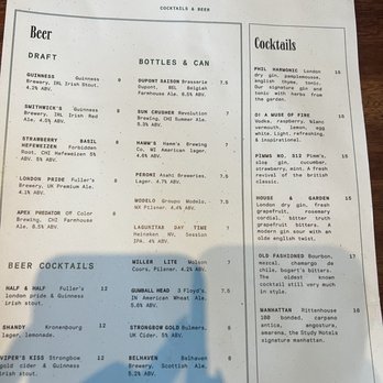 Truth Be Told - Menu - Pubs Near Me - Chicago, Illinois