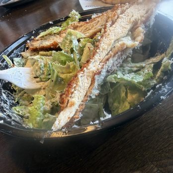 Sandough - Pulling the chicken Caesar apart - Pizza Near Me - Los Angeles, California