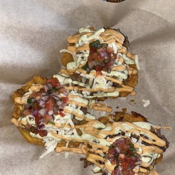 KOW Restaurant - Tostones de Cerdo - Comfort Food Near Me - Miami, Florida KOW Restaurant - Tostones de Cerdo - Comfort Food Near Me - Miami, Florida