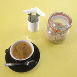 Small black coffee.