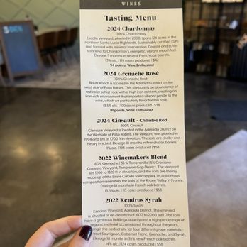 ZANOLI Wines - Tasting Menu December 2025 - Wineries Near Me - Paso Robles , California ZANOLI Wines - Tasting Menu December 2025 - Wineries Near Me - Paso Robles , California