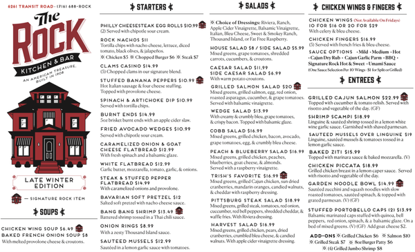 Menu photo 6 Rock Kitchen and Bar East Amherst, NY Menu photo 6 Rock Kitchen and Bar East Amherst, NY