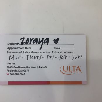 Ulta Beauty - Stylists info - Cosmetics & Beauty Supply Near Me - Redlands, California Ulta Beauty - Stylists info - Cosmetics & Beauty Supply Near Me - Redlands, California
