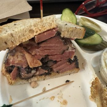 Dingfelder's Delicatessen - Pastrami w gribenes and a schmear of chopped liver. Sooo good! - Delis Near Me - Seattle, Washington