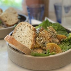 Persephone Bakery - Beet ricotta salad: excellent and slices of bread was very good