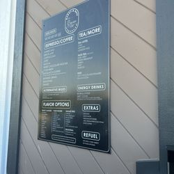 Drink menu