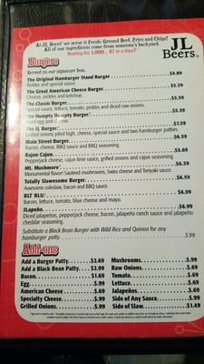 Menu photo 8 JL Beers Watford City, ND Menu photo 8 JL Beers Watford City, ND