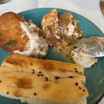 Saffron Kitchen - Butternut squash and potato pakora - Mediterranean Near Me - Oakland, California Saffron Kitchen - Butternut squash and potato pakora - Mediterranean Near Me - Oakland, California
