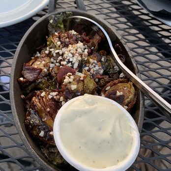 The Flying Monkey Grill Bar - Bourbon Almond Brussel Sprouts - New American Near Me - Newington, Connecticut The Flying Monkey Grill Bar - Bourbon Almond Brussel Sprouts - New American Near Me - Newington, Connecticut