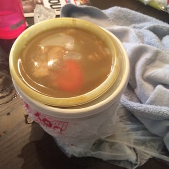 Tea Spots - Curry so hot it melted the lid of the soup container and feel through. - Shaved Ice Near Me - Pasadena, California
