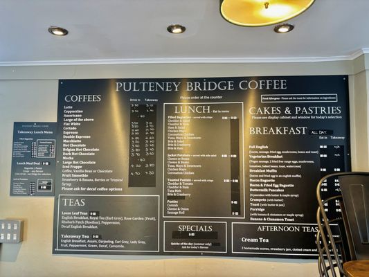 Menu photo 1 Bridge Coffee Shop Bath, BAS