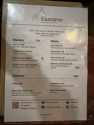 Menu photo 5 L'Annexe Paris, 75 Menu photo 5 L'Annexe Paris, 75