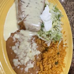 Carreta's Grill - Chimichanga dinner