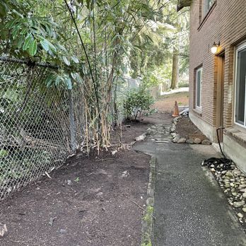 Angel AG Landscaping - (After) Behind home along fence - Landscaping Near Me