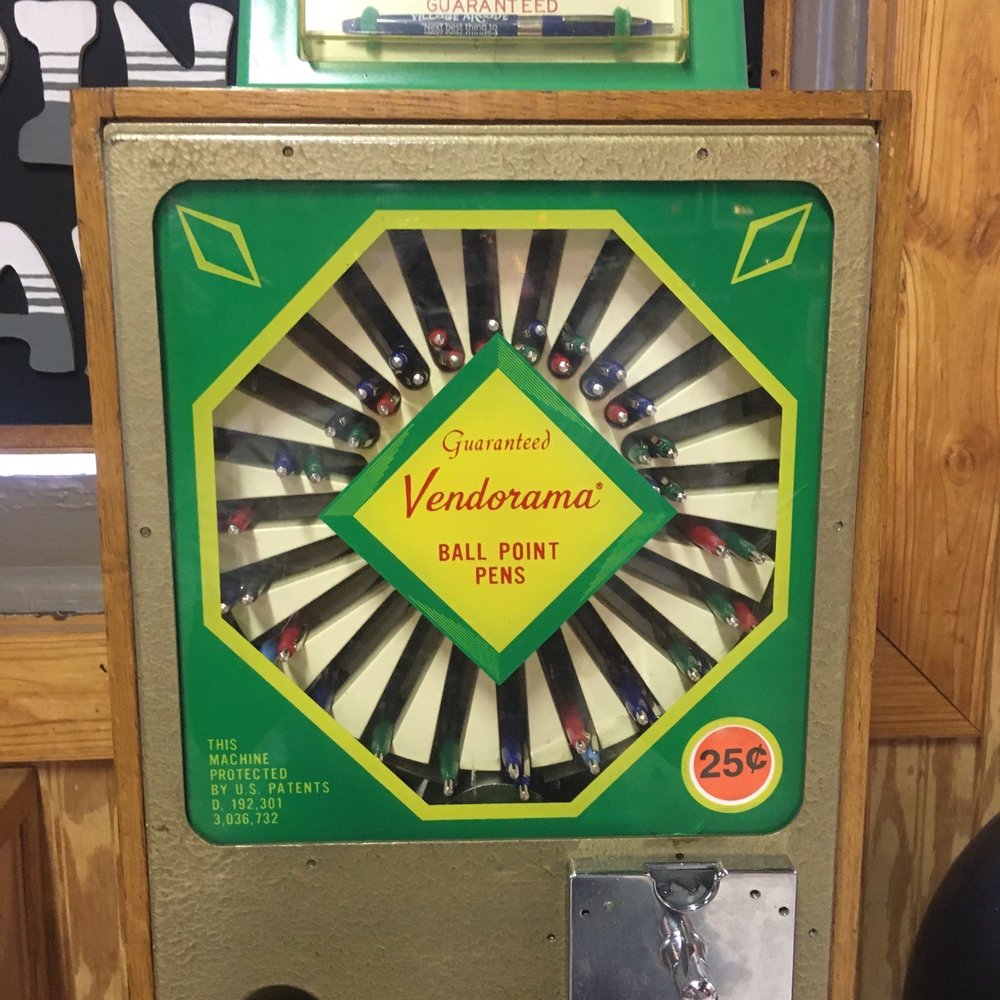 Village Arcade - Had to buy a village arcade ball point pen from this vending machine as a souvenir. - Arcades Near Me - Elverson, Pennsylvania
