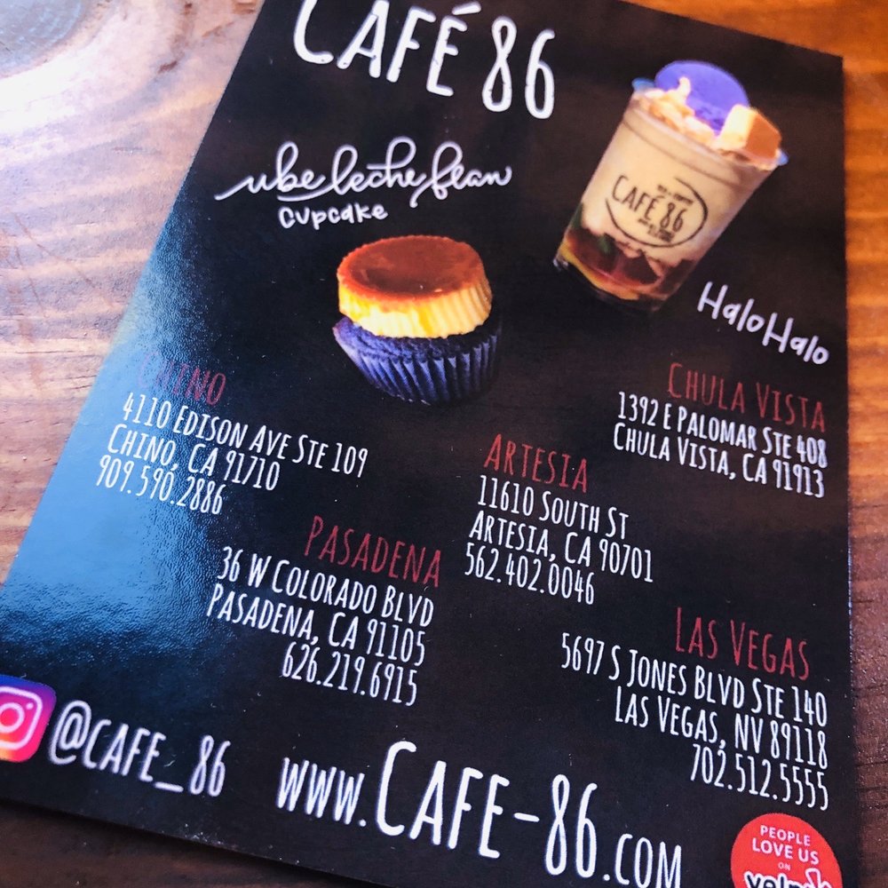 Cafe 86 - Desserts Near Me - Chula Vista, California Cafe 86 - Desserts Near Me - Chula Vista, California