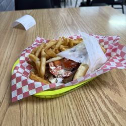 Traditional Gyro with fries