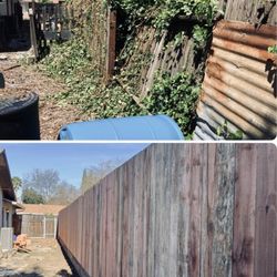 Borderland Fence and Landscaping - Before/After