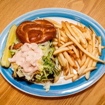 Riley & Jake's - a plate of fries and a sandwich - American Near Me - Clinton, New Jersey Riley & Jake's - a plate of fries and a sandwich - American Near Me - Clinton, New Jersey