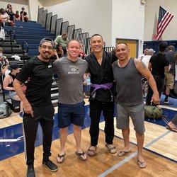 Claremont Brazilian Jiu-Jitsu - Coach Jaso w Chris at tourney