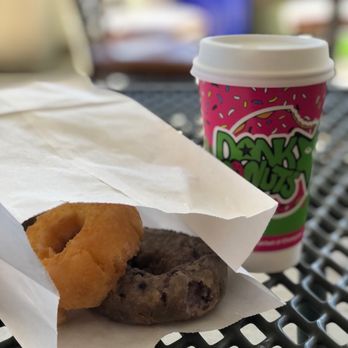 Dank Donuts - Blueberry Cake Donut, Old Fashioned Donut, hot coffee - Coffee & Tea Near Me - Big Bear Lake, California