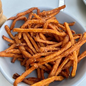 Cafe Bernardo - Sweet potato fries, yummy! - Burgers Near Me - Sacramento, California