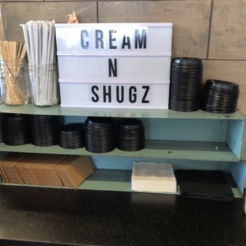 Sweet Bloom Coffee Roasters - The cute sign for cream and sugar. - Coffee & Tea Near Me - Arvada, Colorado