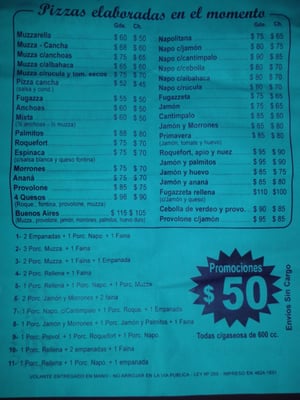 Menu photo 3 Union Buenos Aires Pizza Buenos Aires, C