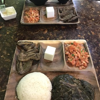 Kehau's Kitchen - Lau lau plate and stew (beef) plate - Hawaiian Near Me - Aiea, Hawaii
