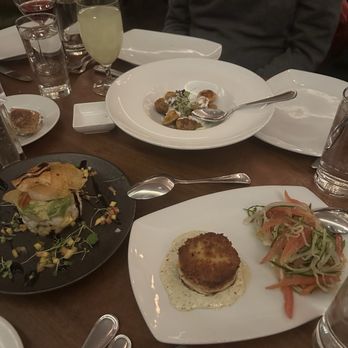 Copinette - Crispy Tortellini, crab cake, Shrimp Tower - French Near Me - New York, New York