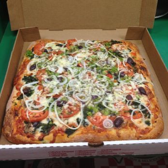 Alfredo's Pizza - Sicilian vegetable pizza - Pizza Near Me - Morton, Pennsylvania