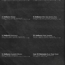 DisBatch Brewing - Drink menu