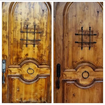 National Door Refinishing - Knotty Elder before and after - Refinishing Services Near Me - Austin, Texas National Door Refinishing - Knotty Elder before and after - Refinishing Services Near Me - Austin, Texas