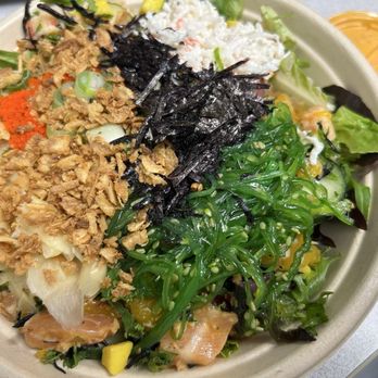 Pokeworks - Three Poke Salad - Large (3 Proteins) - Poke Near Me - Woodbury, New York Pokeworks - Three Poke Salad - Large (3 Proteins) - Poke Near Me - Woodbury, New York