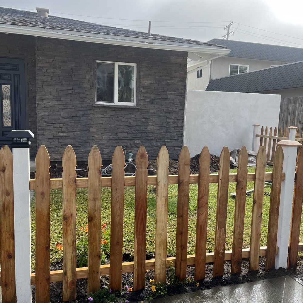 Fence, however we still need to paint the fence, and add the landscaping. Fence, however we still need to paint the fence, and add the landscaping.