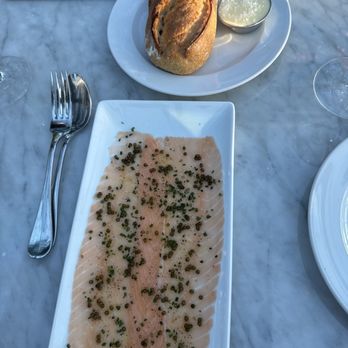 RH Rooftop Restaurant at RH Marin - Salmon carpaccio - American Near Me - Corte Madera, California
