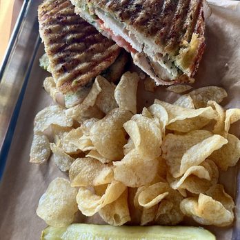 Laguna Beer Company - Chicken pesto sandwich. A little dry but still good. - Beer Bar Near Me - Laguna Beach, California Laguna Beer Company - Chicken pesto sandwich. A little dry but still good. - Beer Bar Near Me - Laguna Beach, California