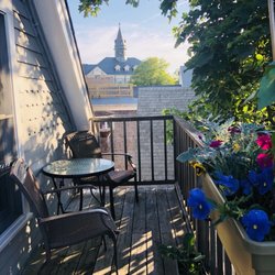 Province Town Public Pier - A quintessential view seen from many decks and patios. Sunny and green everywhere you look.