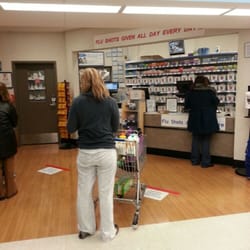 Walgreens - Kristen waiting in line