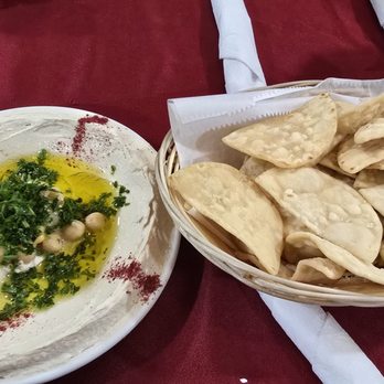 Hummus Kabab & Grill - Hummus with pita chips - Middle Eastern Near Me - Winston-Salem, North Carolina