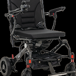 Boca Medical Supply - Jazzy Carbon Folding Power Wheelchair, weighing only 43.6 lbs. 300 lbs. wt. capacity.