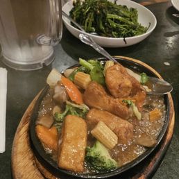 Sizzling tofu