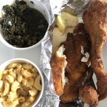BB's Cafe - Greens, fried catfish (on toasted bread) & mac 'n cheese - Soul Food Near Me - Covina, California BB's Cafe - Greens, fried catfish (on toasted bread) & mac 'n cheese - Soul Food Near Me - Covina, California
