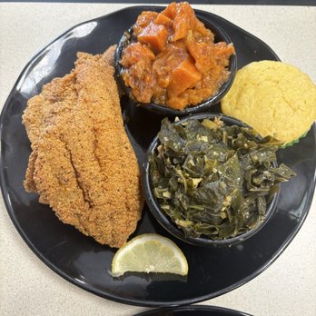 Touch of Soul - Fried Catfish, greens, sweet potatoes and cornbread - Soul Food Near Me - Joliet, Illinois Touch of Soul - Fried Catfish, greens, sweet potatoes and cornbread - Soul Food Near Me - Joliet, Illinois