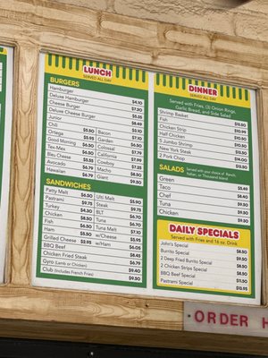 Menu photo 1 Johns Burgers Bakersfield, CA Menu photo 1 Johns Burgers Bakersfield, CA